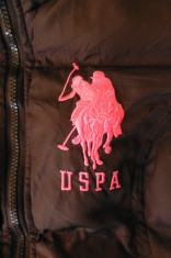 Geaca groasa bufanta USPA US Polo Assn. Superior Quality; marime M; ca noua foto