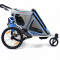 Carucior copii + remorca de bicicleta Qeridoo Speedkid2 albastru
