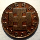 F.055 AUSTRIA 2 GROSCHEN 1938 XF RARA