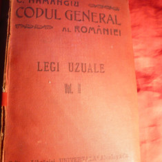 C.Hamangiu - Codul General al Romaniei , vol.2 - 1393-1906