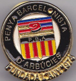 Insigna P.B.A Penya Barcelonista D&#039;arbucies