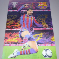 Foto mare - 3D - jucatorul PIQUE - FC Barcelona