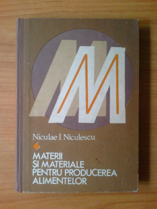 k0 Materii si materiale pentru producerea alimentelor - Niculae I. Niculescu