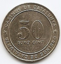 Jeton 50 Euro Cent - Casinos de Catalunya foto