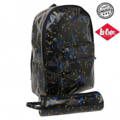 Ghiozdan Lee Cooper Backpack and Pencil Case , Original , Nou - Import Anglia - Dimensiuni H39 x W27 x D13cm foto