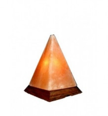 Lampa din sare Piramida, cu USB, Monte Salt Crystal foto