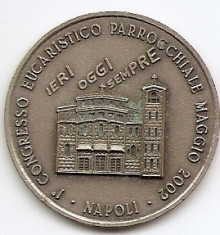 Medalie Napoli Congresso Eucaristico Parrocchiale Maggio 2002 - (MC-54) foto
