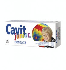 Cavit Junior Ciocolata 20 tablete Biofarm foto