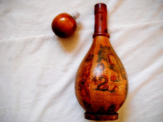 Sticla Decorativa pentru Vin cu Mapamond Antic 1 Litru foto
