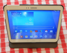 SAMSUNG P5220 GALAXY TAB 3 ecran 10.1&amp;#039; , 4G , 16GB memorie interna, 2GB ram, alba, LTE + husa Belkin piele foto