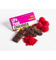 Ciocolata mini cu zmeura raw bio, 15g, Lifefood foto