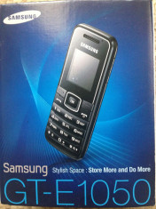 Samsung E1050 Black, Liber de retea. Nou. foto