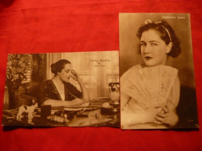 2 Ilustrate -Actrite : Fern Andra si Dorothy Gish ,cca.1920 foto