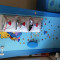 Dormitor copii Ikea Mammut set complet sifonier+comoda+patut albastru