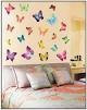 Sticker - autocolant decorativ pentru perete, fluturi dimensiuni mari diverse specii foto