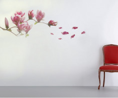 Sticker - autocolant decorativ pentru perete magnolie foto