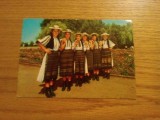 CP Dansatoare din Valea Tarnavei - Intreg postal color - circulata