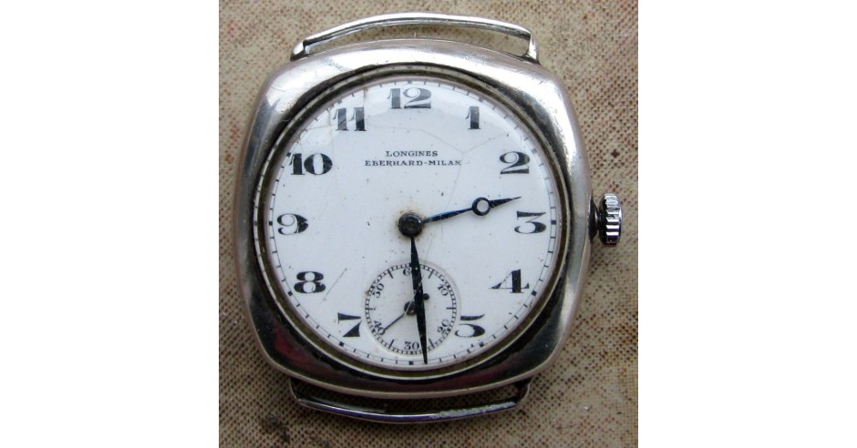 Montre Vintage Zenith X Eberhard - Or 18K, Boîtier Coussin 1920 - Mécanique Manuelle - Occasion