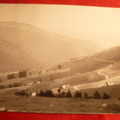 Fotografie veche ,mare ,23,8x17,7 cm - Vedere de la Munte - Romania