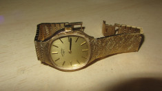 Rotary 1970 Peseux 7040 Gold Analog Mecanic Ceas Barbatesc Stare Excelenta Cutie Originala ! Livrare Gratuita ! foto