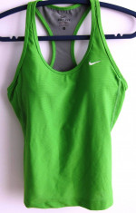 Maiou dama NIKE DRI FIT, verde crud, marimea S, stare foarte buna, cupe integrate - SUPER PRET!!! foto