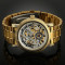 Winner Luxury Golden Luminous Hands Skeleton Automatic Mechanical Men Watch ( Va rog cititi cu atentie si nu comandati aiurea )