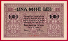 1000 lei 1917 BGR, perfecta UNC foto