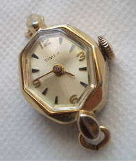 ceas de dama TIMEX, placat cu aur, anii 60, necesita revizie foto