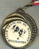 ATAM2001 MEDALIE 08 - TEMA CANINA - CLUB FRANCAIS DU BULLMASTIFF &amp;amp; MASTIFF -FRANTA - panglica tricolorul francez- starea care se vede