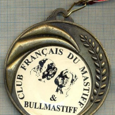 ATAM2001 MEDALIE 08 - TEMA CANINA - CLUB FRANCAIS DU BULLMASTIFF &amp; MASTIFF -FRANTA - panglica tricolorul francez- starea care se vede