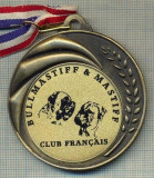 ATAM2001 MEDALIE 05 - TEMA CANINA - CLUB FRANCAIS DU BULLMASTIFF &amp;amp; MASTIFF -FRANTA - panglica tricolorul francez- starea care se vede