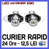 Angel Eyes LED Marker BMW E90 E91, 6W, Alb 6000K, ZDM, Set 2 Bucati