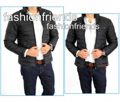 Geaca Armani fashion neagra - Geaca slim fit - Geaca casual - Geaca fashion geaca barbati - CALITATE GARANTATA - cod produs: 3056 foto