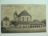 SEBESUL SASESC - MUHLBACH - BISERICA EVANGHELICA - INCEPUT DE 1900 - SEPIA, Circulata, Fotografie