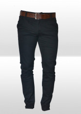 Pantaloni Zara Model Slim Pe corp Elegant Casual Editie noua 2014 A98 Negru foto