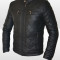 Geaca Zara Men Smiley Edition Man&#039;s Book Croiala Slim Piele Eco Motto Rock Negru cod produs D73