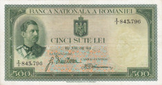 ROMANIA 500 lei 1934 VF!!! foto