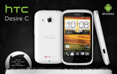 Vand telefon HTC DESIRE C ALB + CARD 2 GB foto