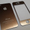 Folie protectie aluminiu pentru iphone 4/4s. Gold.