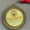 ATAM2001 MEDALIE 20 - DELPHIN HOTELS - MEMBER OF COMERTOGLU GROUP -ANTALYA - TURCIA -PANGLICA ROSU CU ALB - starea care se vede