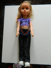 Papusa pentru fetite, tip manechin, inalta, marimea 50 cm, cu functie muzicala, canta Barbie Girl foto