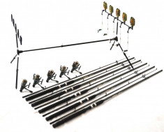 SET 5 LANSETE OXYGEN SELECT 2,7m CU MULINETE lc cu 5 RULMENTI SI ROD POD FULL foto