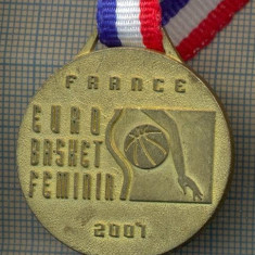 ATAM2001 MEDALIE 35 - SPORT - FRANCE - EURO BASCHET FEMININ - 2007- FRANCE CAMPIONNE D'EUROPE 2001-PANGLICA TRICOLOR FRANCEZ- starea care se vede