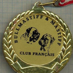 ATAM2001 MEDALIE 02 - TEMA CANINA - CLUB FRANCAIS DU BULLMASTIFF &amp; MASTIFF -FRANTA - panglica tricolorul francez- starea care se vede