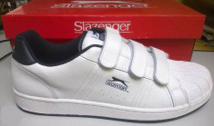 Adidasi/pantofi sport piele naturala Slazenger Idol Velcro 42.5, 46 - IN STOC foto