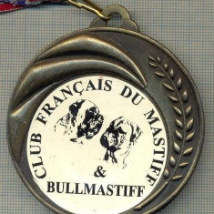 ATAM2001 MEDALIE 03 - TEMA CANINA - CLUB FRANCAIS DU MASTIFF &amp; BULLMASTIFF -FRANTA - panglica tricolorul francez- starea care se vede