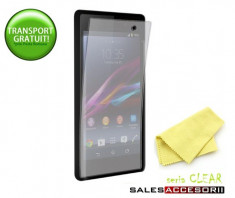 FOLIE SONY XPERIA Z1 PROTECTIE ECRAN SI SPATE (SET 1 BUC FATA 1 BUC SPATE) - TRANSPORT GRATUIT POSTA RO! foto