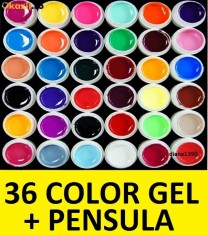 KIT SET 36 MODELE GEL GELURI COLOR COLORATE 5ML (8G) foto