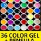 KIT SET 36 MODELE GEL GELURI COLOR COLORATE 5ML (8G)