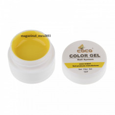 Gel UV / LED color pentru unghii false COCO de 5gr, gel mat opac Cod 107 foto